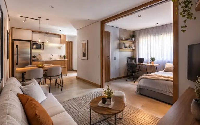 Apartamento contemporâneo de dois quartos,