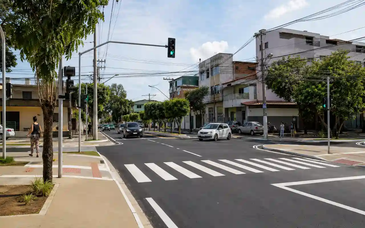 Binário de Novo Horizonte reorganiza circulação e segurança viária na Serra