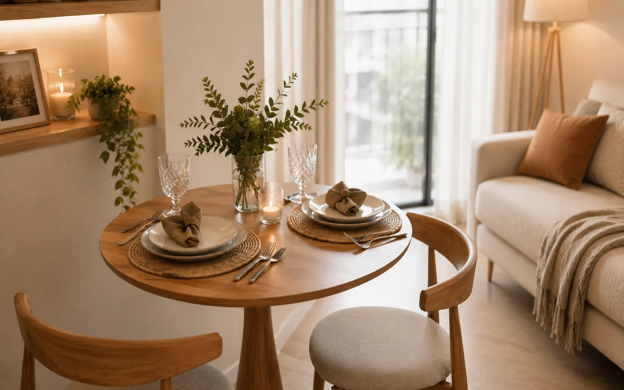 Como montar uma mesa posta econômica em apartamento