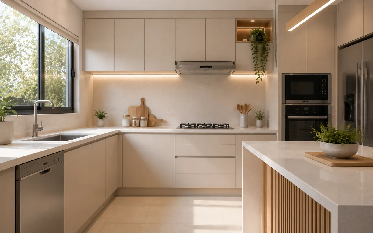 Cozinha clean moderna: como alcançar um visual leve e funcional