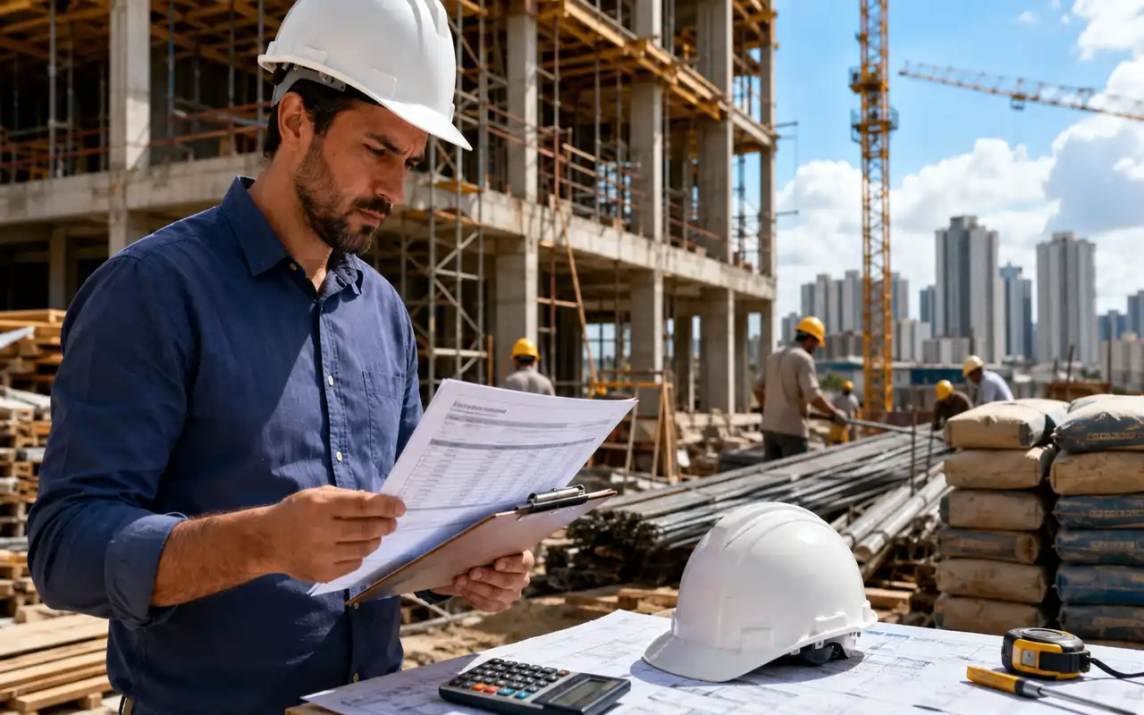 Custo da construção 2026 acelera: mão de obra pressiona e obras sentem impacto