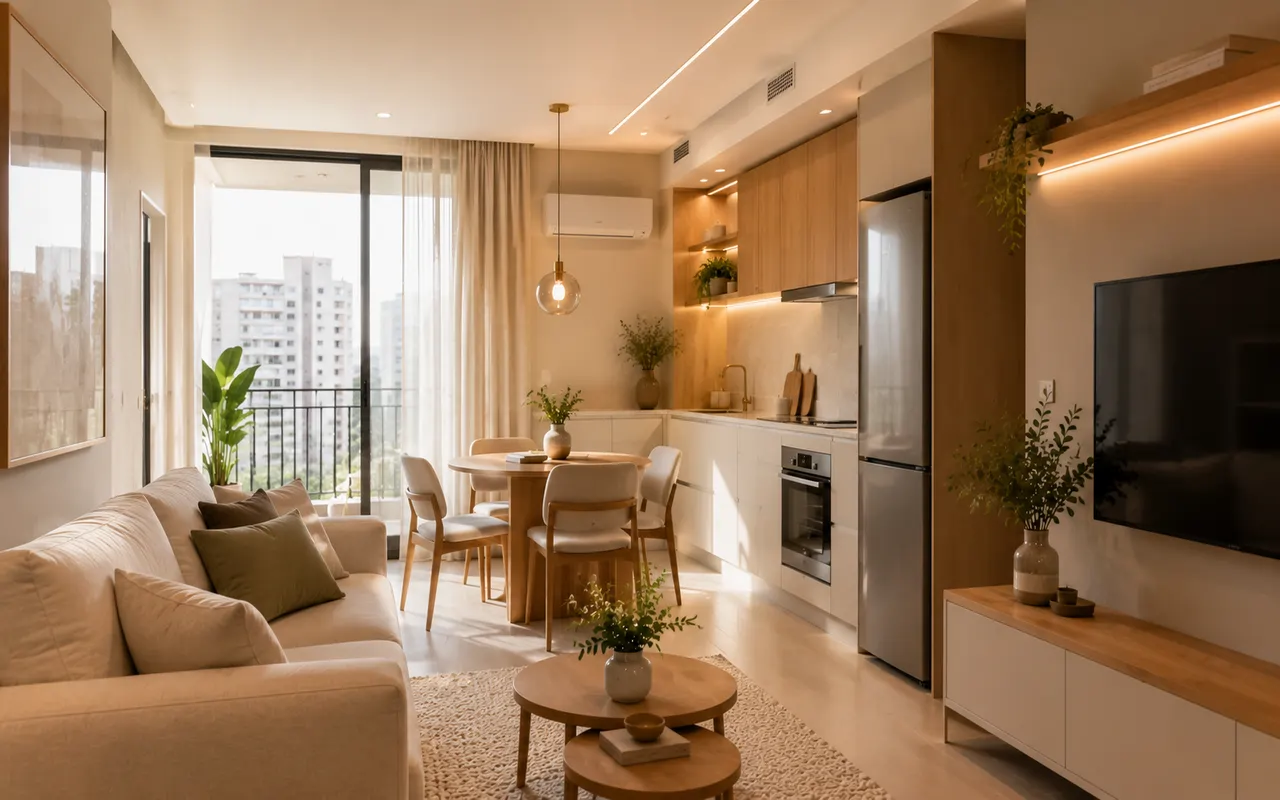 Decoração moderna para apartamento pequeno: estratégias que ampliam o espaço