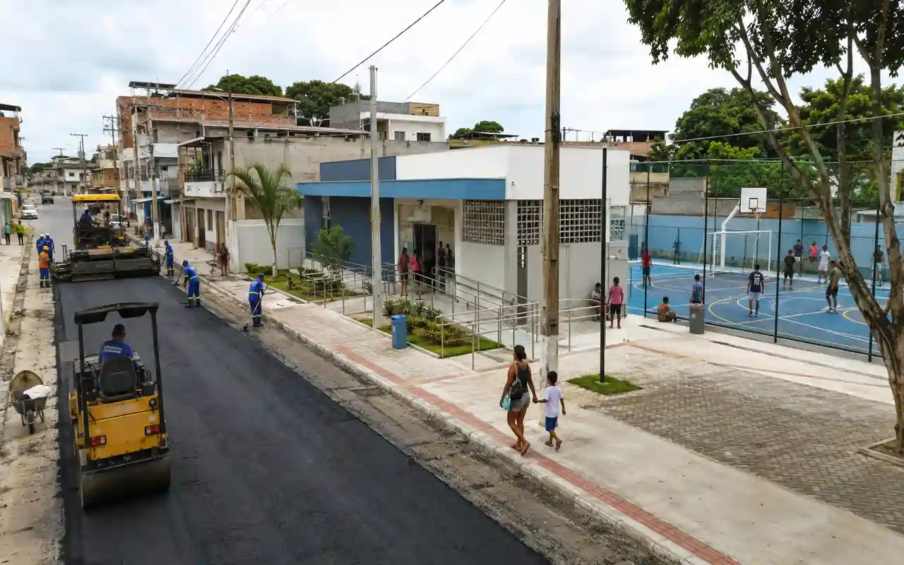 Investimentos em Araçatiba somam R$ 4,08 milhões em obras de saúde, esporte e pavimentação em Viana