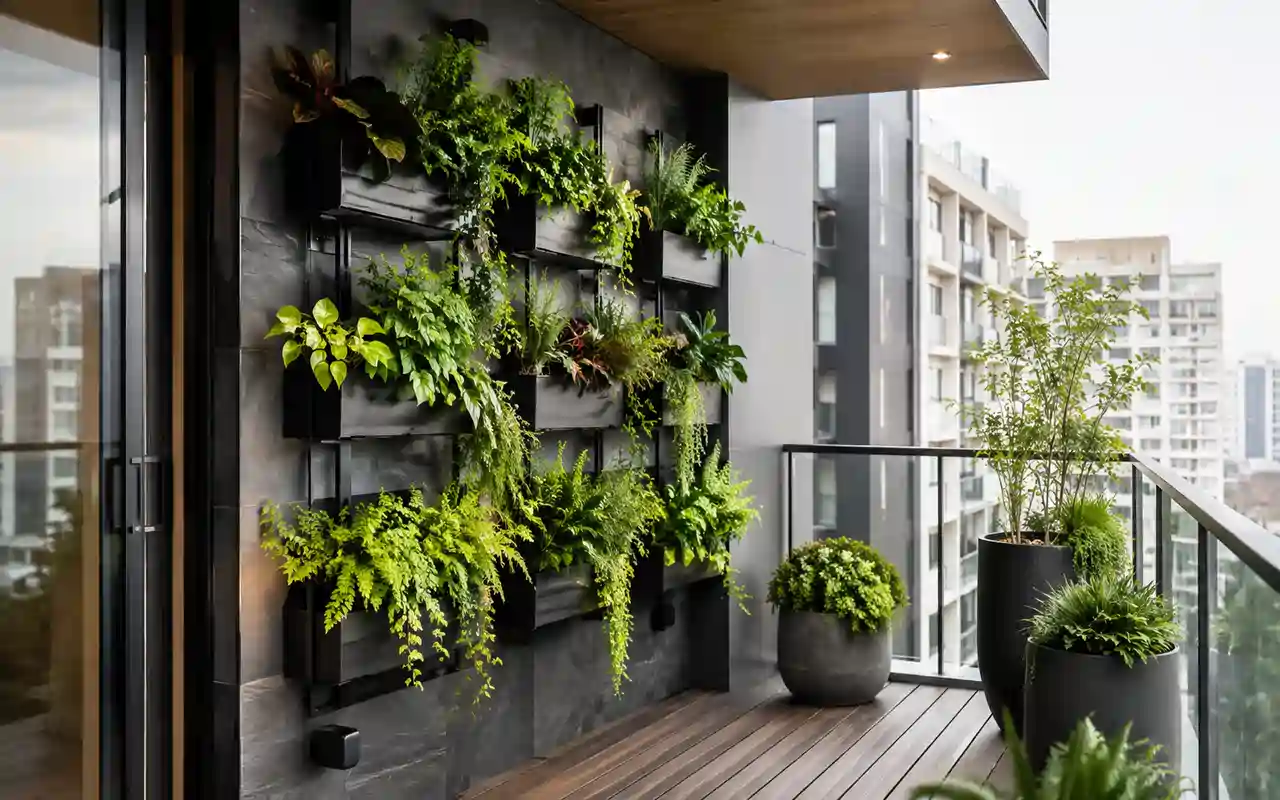 Jardim vertical moderno: como planejar estrutura, irrigação e manutenção
