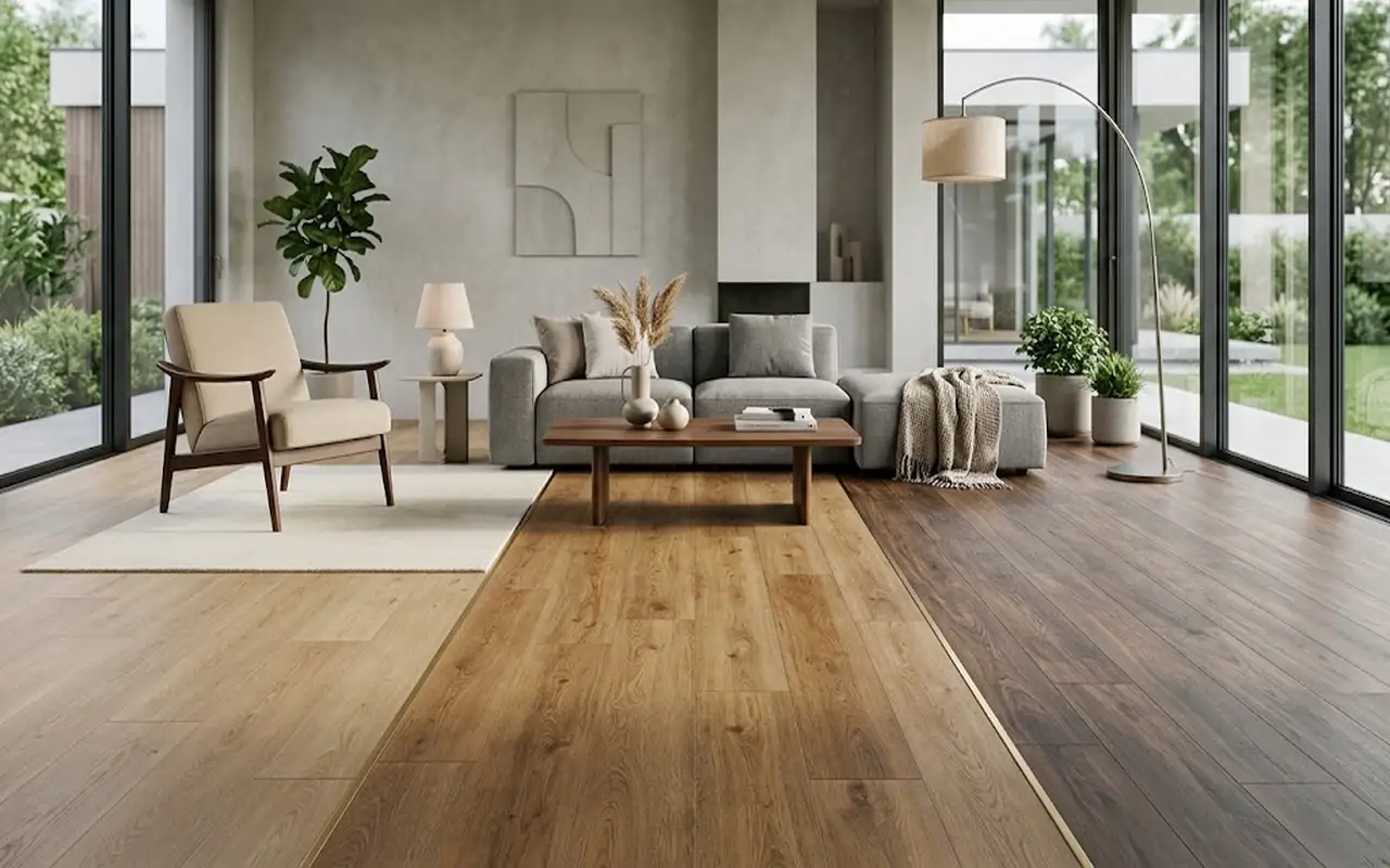 Piso que imita madeira: porcelanato, vinílico ou laminado?