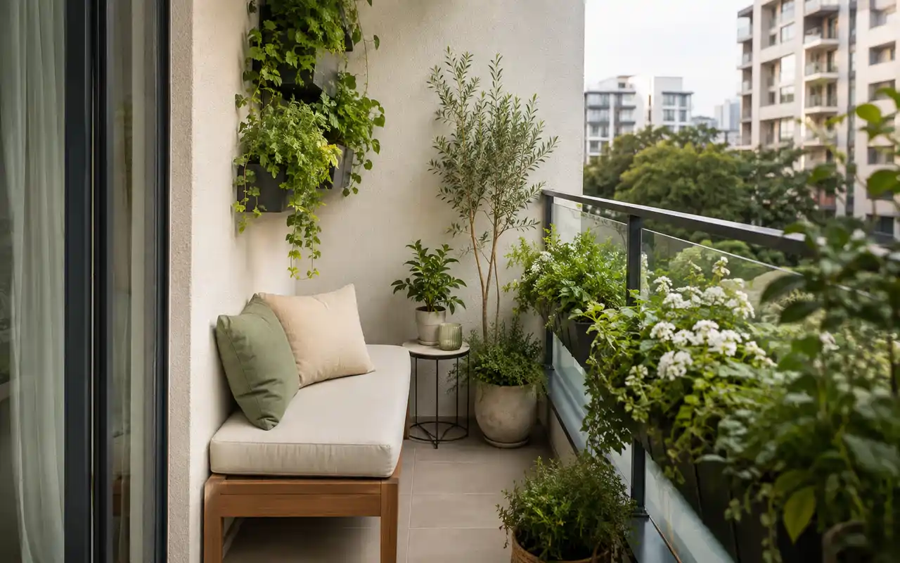 Plantas para varanda pequena: como criar verde sem perder circulação