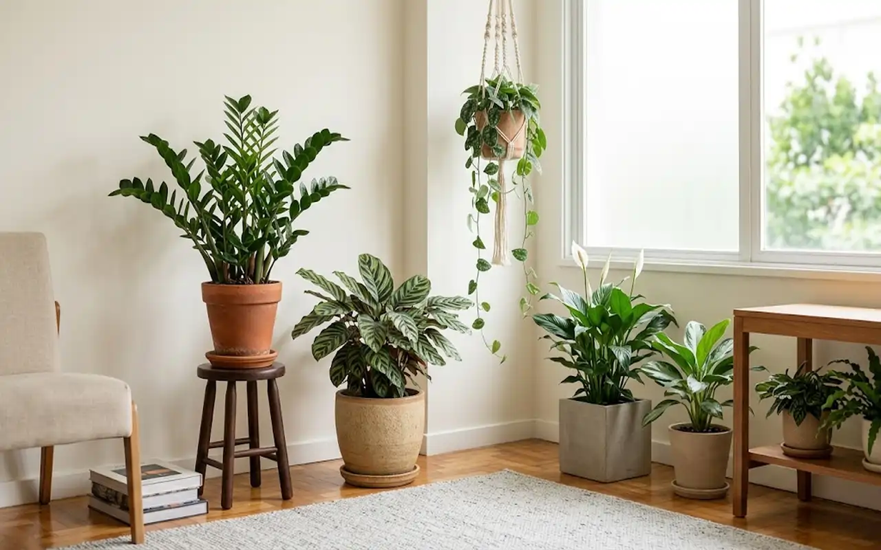 Plantas sem sol direto: como escolher espécies para ambientes internos