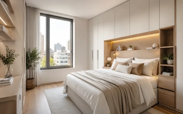 Quarto pequeno decorado: soluções para armazenamento e sensação de amplitude