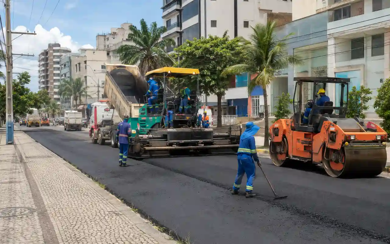 Recapeamento em Guarapari vai alcançar 41 ruas com pacote de R$ 13 milhões
