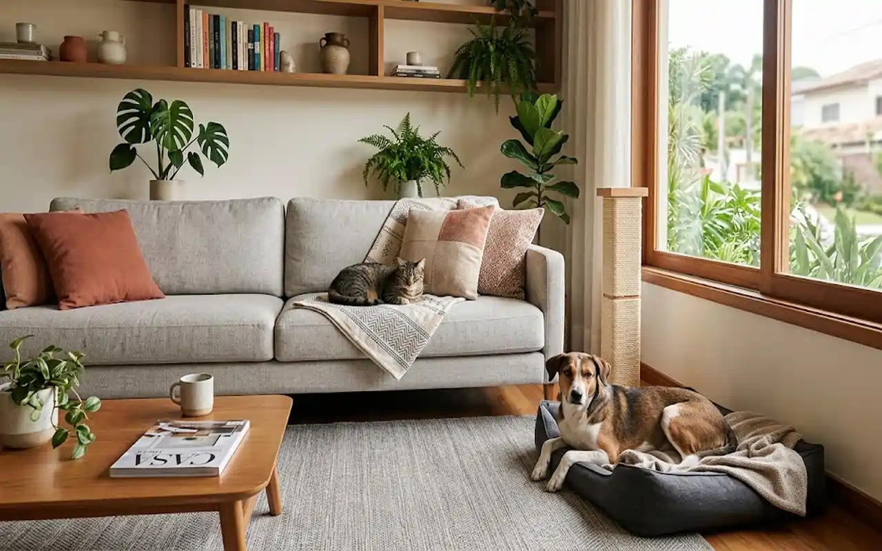 Decoração pet friendly: como adaptar ao uso real do imóvel